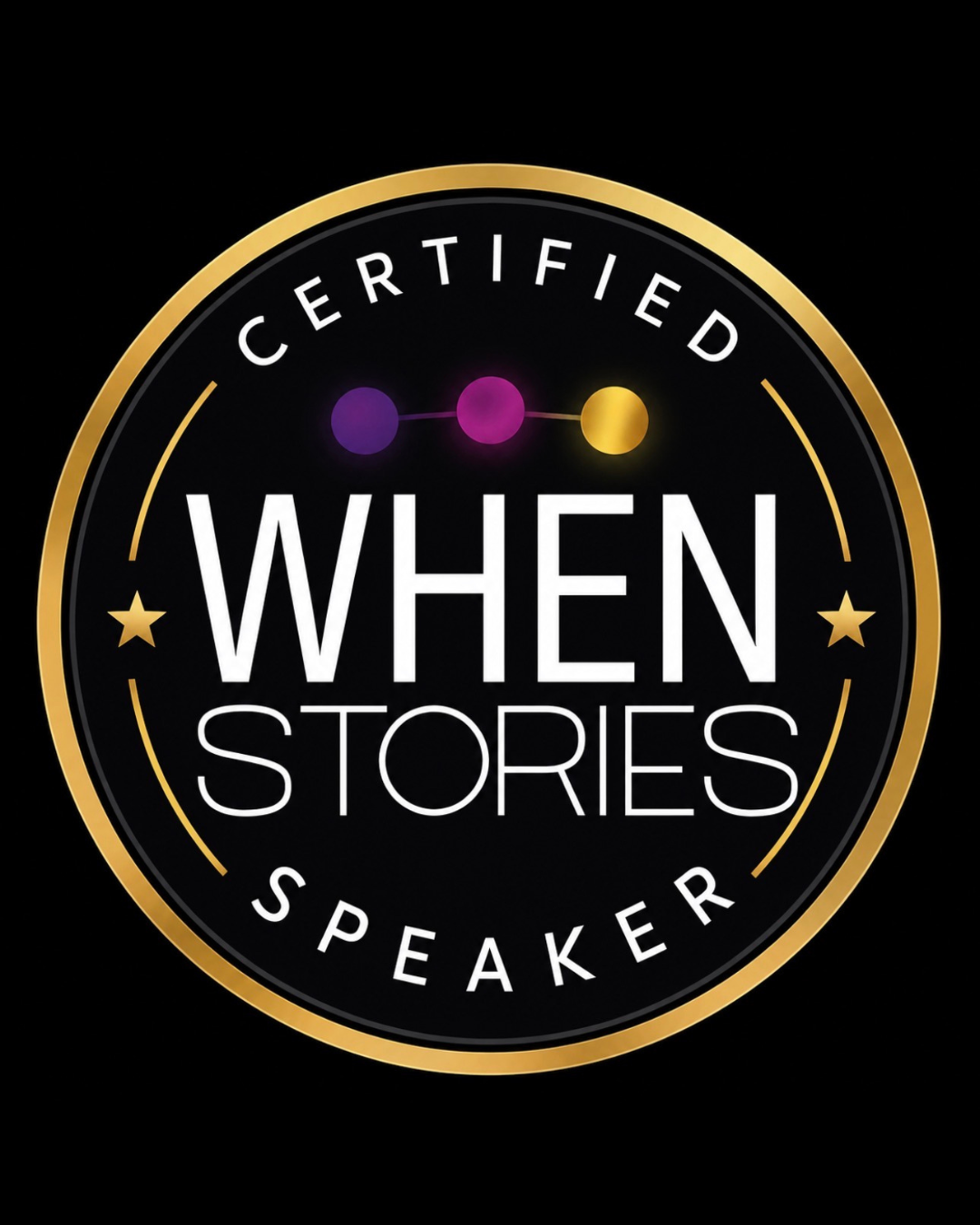 Certified WHEN Stories Speaker Badge